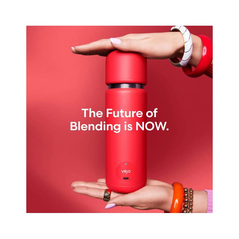 VEJO 12oz Electric Protein Shaker Bottle – USB Rechargeable Powder