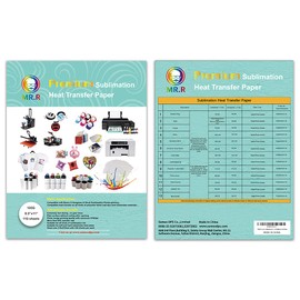 MR.R Premium Sublimation Heat Transfer Paper 105gsm 8.5"x11" with 110 Sheets for Fabric and Stiff Blanks Suitable for Epson Sawgrass and All Sublimation Ink Printer