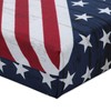 Pillow Perfect Americana Indoor/Outdoor Square Corner Chair Seat Cushion with