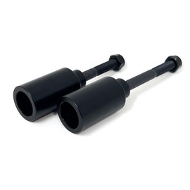 Team Dogz Colour Chrome Scooter Stunt Pegs - Pack of 2 (Black)