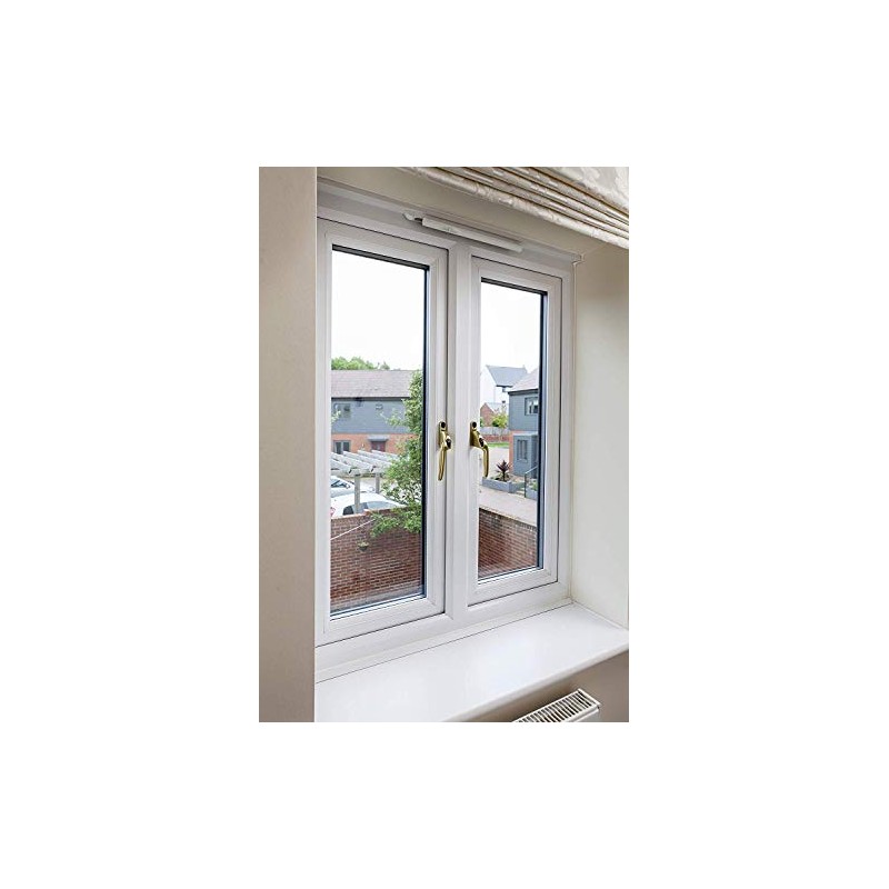 Yale Locks p-ywhlck40l-wh offset to lock, PVCU, window warm left,