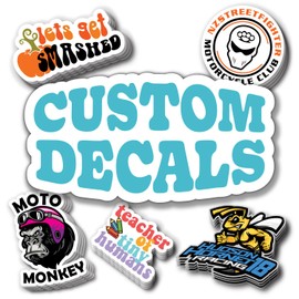 Customize Your Own Decals. Upload Your Photo, Text, Logo, or Image. UV & Fade Resistant, Dishwasher Safe, Vinyl w/Air Release Adhesive for Bubble Free Installation. Choose Quantity
