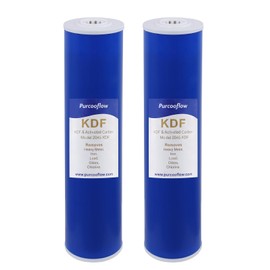 20x4.5 Inch KDF Water Filter, Heavy Metal Reduction (Lead, Mercury, Arsenic), Whole House Replacement Cartridge for 20" x 4.5" Housings