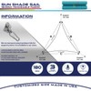 Windscreen4less 12' x 12' x 12' Sun Shade Sail UV