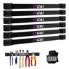 Magnetic Storage Organizer Tool Holder, Magnetic Tool Holder Strip, 6-Pack