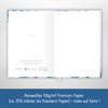 paper&you® Notebook A5+ Lined with Elastic Band "Blue Blossoms" 156