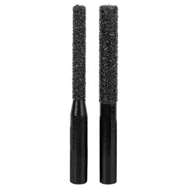 2Pcs Diamond Router Bits Black Brazed Straight Shank for Quartz Stone Marble Seam Knife