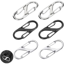 6PCS Luggage Locks - Zipper Clips Anti Theft with Carabiner Clips and Zipper pulls - Essential Anti-Theft Bag Accessories for Backpacks, Tents, Purses, and Luggage