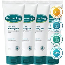 Dermatology Dermaology [135% Improvement in Skin Exfoliation] 3+1 Hypoallergenic Peeling Gel 150ml Exfoliator Facial Scrub Exfoliation Care Men Women / 더마올로지 [피부각질 135% 개선]  3+1 저자극 필링젤 150ml 각질제거제 얼굴 스크럽 각질케어 남자 여자