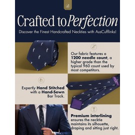 AUSCUFFLINKS Golf Fan Golfer Tie for Men | USPGA Masters Fan Ties for Him | Christmas Pressie for Him (Golf Swing)