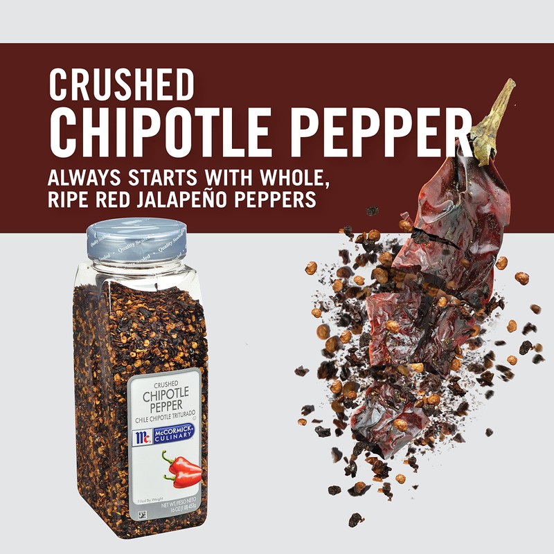 McCormick Culinary Crushed Chipotle Pepper, 16 oz - One 16