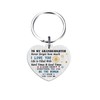 ABBNT Granddaughter Keyring Gift - Inspirational Keychain for Granddaughter Birthday,