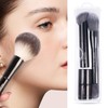 MAANGE 3 PCS Foundation Makeup Brush Set, Double-ended Contour Brush