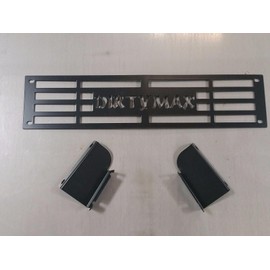 Mountains2Metal "DIRTYMAX" Stainless Steel Powder Coated Black Bumper Grille Insert Compatible with 2015-2019 Chevy Silverado 2500 3500 HD M2M #400-70-1