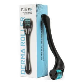 Folliroll Derma Roller - 540 Microagujas Para Barba, Cabello