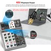 Aveek Professional Audio Mixer, Sound Board Mixing Console with 4