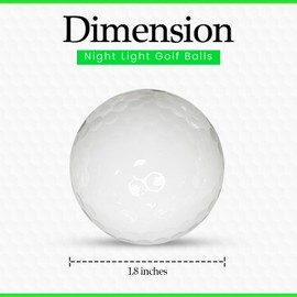 Reclaiming Par Glow in The Dark Golf Balls, Practice Golf Balls for Backyard,Accessories for Men, Pack of 9Pcs Night Light Non-Float Golf Balls, UV Flashlight and White Drawstring Bag