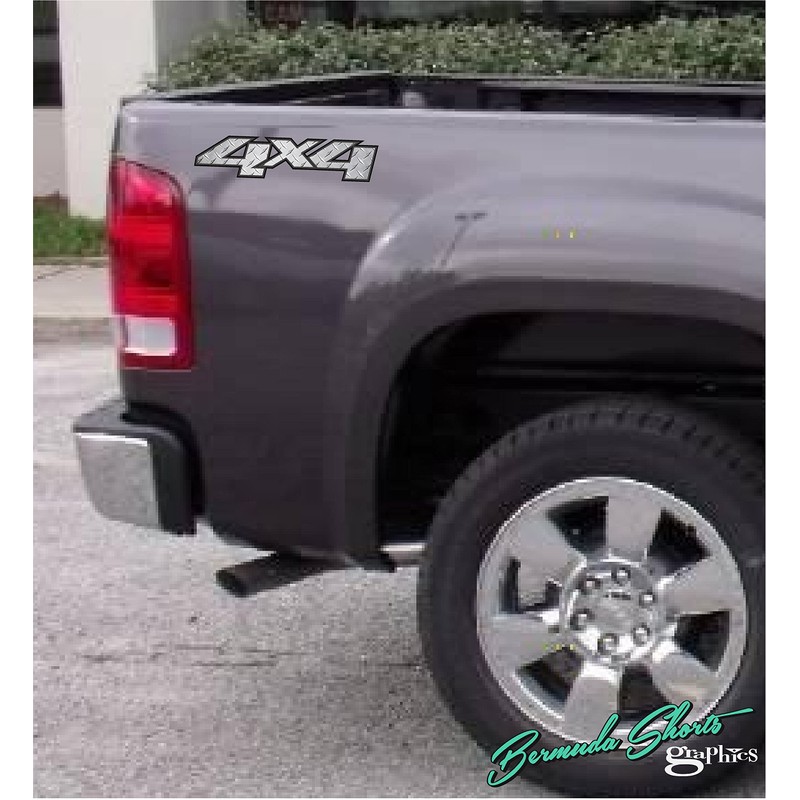 4X4 Decals 4x4 Stickers/Diamond Plate Effect