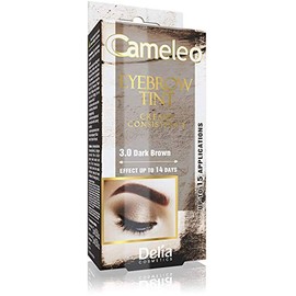 Cameleo - Eyebrow Colour - Dark Brown - Complete Set with Emulsion - 15 Applications -0% Ammonia, without PPD - 15 ml