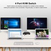 KVM Switch 4 Computers Sharing 4 USB Devices KVM Switches
