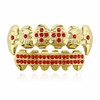 18K Gold Plated Hip Hop Grillz CZ Top and Bottom