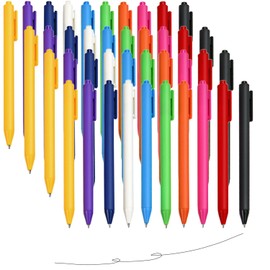 XIANFANG 10 Pack Retractable Gel Ink Pens | 0.5mm Fine Point Black Ink Pastel Pens, Aesthetic Cute Writing Pens for Journaling, Note-Taking, School, Office, Bulk Stationery Supplies
