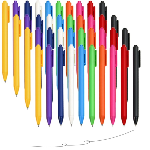 XIANFANG 10 Pack Retractable Gel Ink Pens | 0.5mm Fine