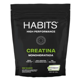 Creatina Monohidratada Habits High Performance 300g Sin Sabo                                                                                          