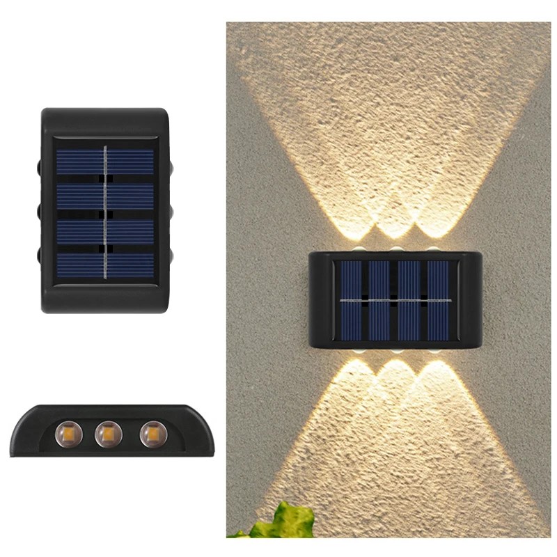 Solar Up and Down Outdoor Wall Lights for Garden Decoration
