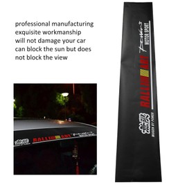 Aramox Windscreen Sticker 130 x 21 cm Universal PVC Car Reflective Sticker Decorative Sticker for Front Windscreen with Scraper (Motorsport)