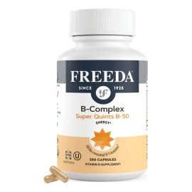 Freeda Super Quints B-50 Vitamina Complejo B 250 Cápsulas