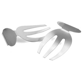 ZEERKEER Salad Hands(Set of 2), Stainless Steel Salad Claws for Serving & Mixing, Best for Serving Salad, Pasta, Fruit On Your Kitchen Counter