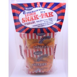 Hawkins Cheezies Lunch Snak-Pak 8 28 gram bags, 224 gram total - {Imported from Canada}