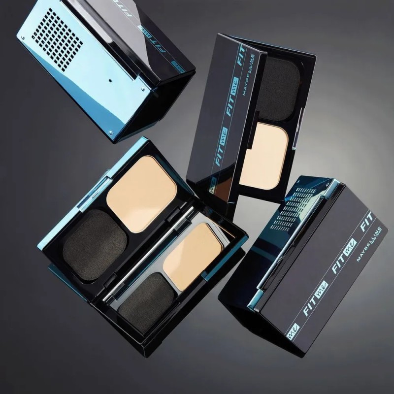 Maybelline Base Maquillaje Polvo Fit Me, control brillo, protector solar,