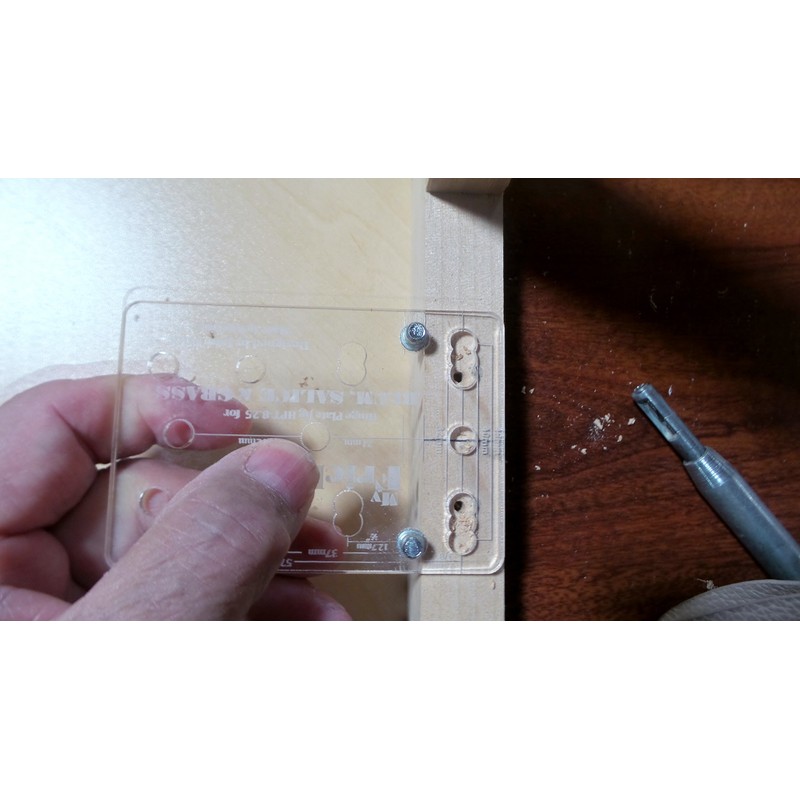 Hinge plate jig for BLUM, SALICE, and GRASS