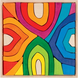 Goki 58471 Four Seasons Building Blocks 33 x 33 x 3 cm Pack of 25