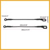 Partuto Pair Rear Tailgate Cables Lift Gate Support Straps Pickup