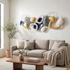 Axioglo 59" Large Wall Decor,3D Abstract Metal Wall Art for