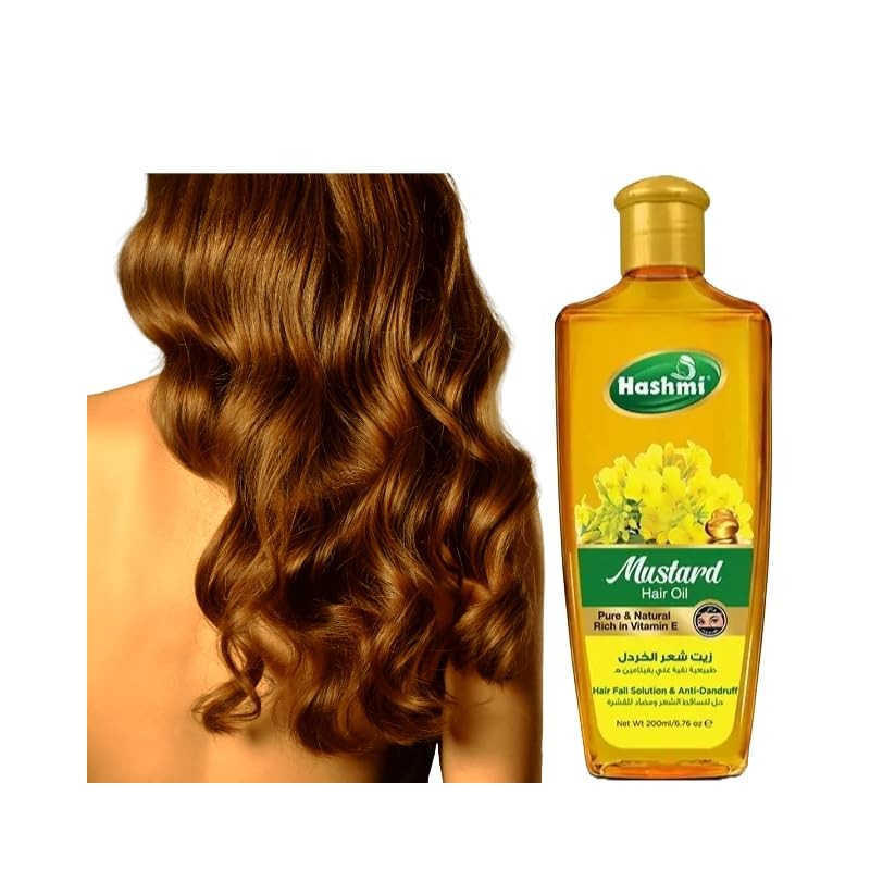 Hashmi Aceite de Mostaza para Cabello con 200 ml, Fortalecedor
