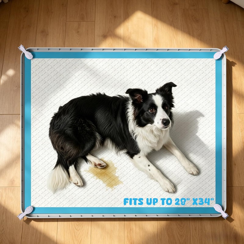 Pee Pad Holder, 28×34 Inch Thickened Silicone Dog Pee Pad