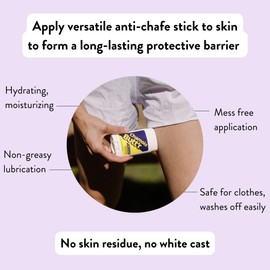 Chamois Butt'r Solid Anti-Chafe Stick, 2.25 Ounce, Clear (GS2.5)