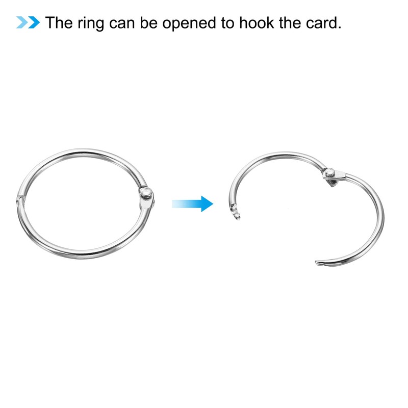 PATIKIL 3.5" x 2" Blank Flash Cards with Rings, 300