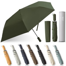 weer Parasol, 100 Years of Quality, Approx. 6.5 oz (185 g), Automatic Opening/Closing, One-Touch, 100% UV Protection, Carbon Ribs, Folding Umbrella, Compact, Portable, Shade, Water Repellent