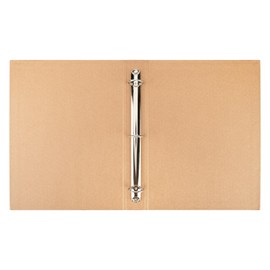 Widen Spine 3 Ring Binder A4 Kraft Binder Organizer 2 Pack, 1.78" Spine, Durable 1.2 Inch Round Ring Binders Fits A4 Size/Letter Size Paper,Hardcover Organizer,Planner Binder,Holds 325 Sheets Capacity