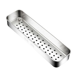 Silverware Tray Stainless Steel Widened Splash Proof Cutlery Organizer for Kitchen