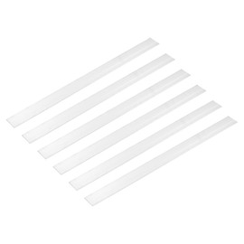 sourcing map 6 Pcs Square Aluminum Flat Bar, 1/16" (1.5mm) Thick x 63/64" (25mm) Width x 12" (305mm) Long 6061 Aluminum Flat Plate Solid New Mill Stock Silver for Industrial Building