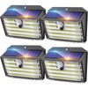 CLAONER Solar Lights Outdoor, Super Bright 126LED Solar Security Lights
