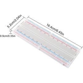 GTIWUNG 4 Stücke Breadboard Kit Lötfreies Steckbrett 830 Punkte Mini Breadboard, 830 Tie-Points Steckplatine, Solderless Breadboard 830 Points Prototyping Shield for Electronics Testig DIY