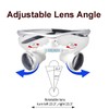 Dental Surgical Loupe Safety Goggle Sport Frame 3.5X 420mm(White Silver)