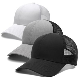 FURTALK Mens Trucker Hat Structured Mesh Baseball Cap Adjustable Classic Mens Hat